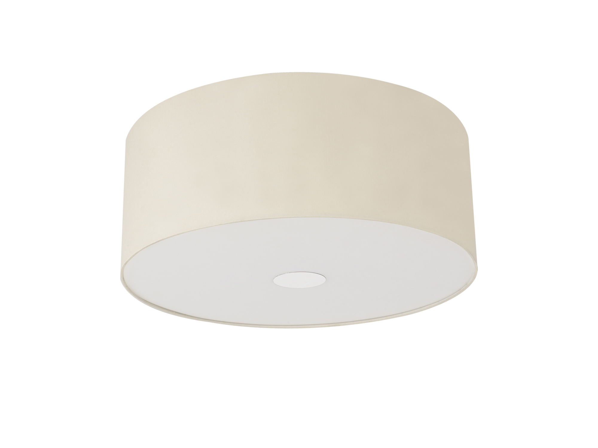 Baymont 50cm; Flush 3 Light Polished Chrome; Ivory Pearl; Frosted Diffuser DK0359  Deco Baymont CH IV